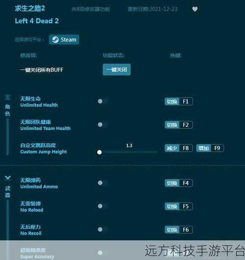 求生之路2电脑版新体验,Gamebuff修改器助你畅玩恐怖生存之旅