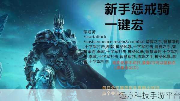 80级惩戒骑WLK一键输出宏：80级惩戒骑WLK高效一键输出宏攻略与技巧分享