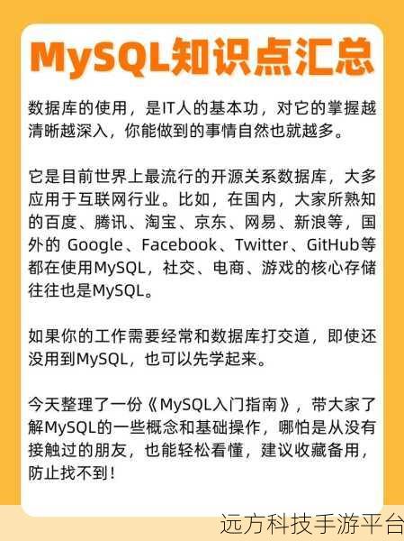mysql资讯:1. 深入理解MySQL:从基础到高级的数据库管理技巧