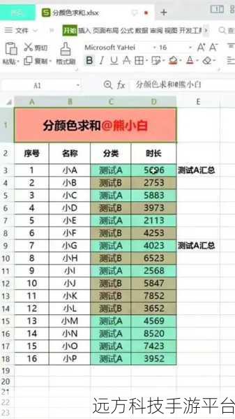 轻松掌握 Excel 表格颜色分行技巧，让数据一目了然