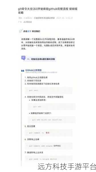 掌握Git魔法，本地项目轻松上GitHub之旅