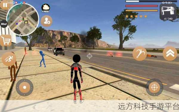 火柴人绳索英雄2汉化版震撼来袭，3D动作自由新体验！