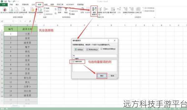 轻松搞定 Excel 表格重复项删除秘籍