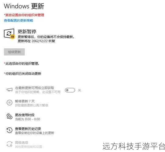 轻松掌握，Win10 系统更新暂停秘籍大公开