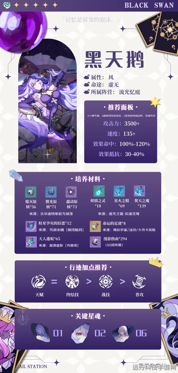 崩坏星穹铁道黑天鹅遗器搭配秘籍全解析