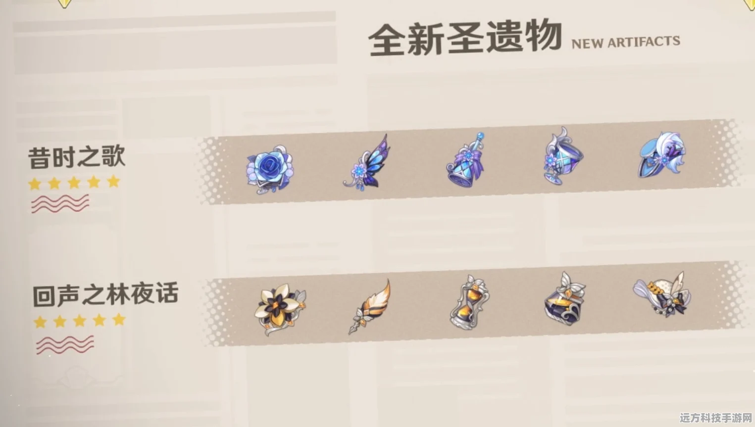 原神新圣遗物揭秘，昔时之歌套装深度解析