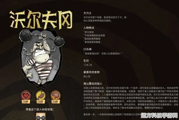 饥荒合辑版沃尔夫冈，大力士的荣耀征程