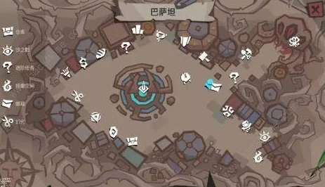 贪婪洞窟2新探秘，巴萨坦城镇全地图及图标作用详解