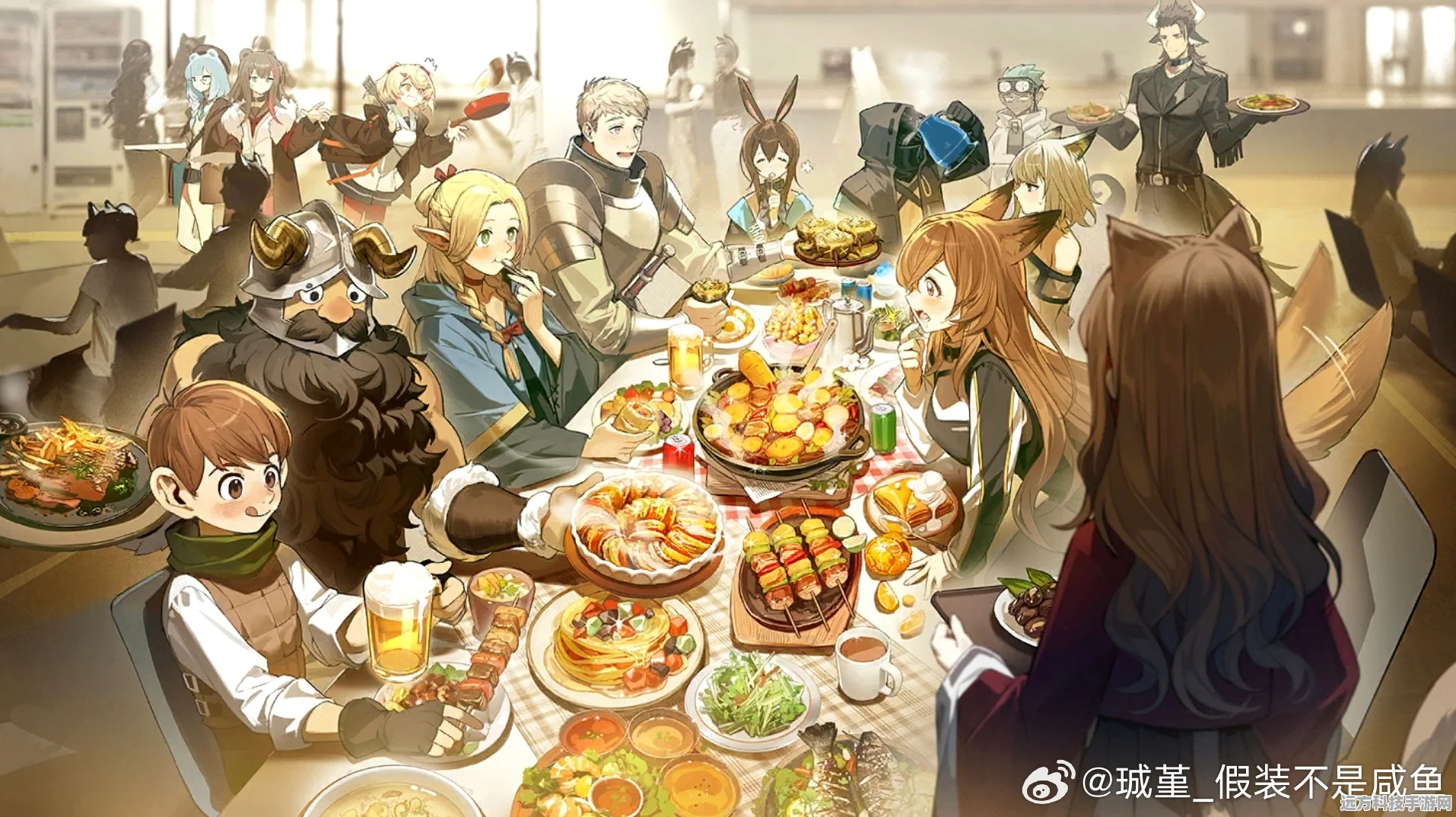明日方舟×迷宫饭联动，干员盛宴，美食与战斗的双重盛宴