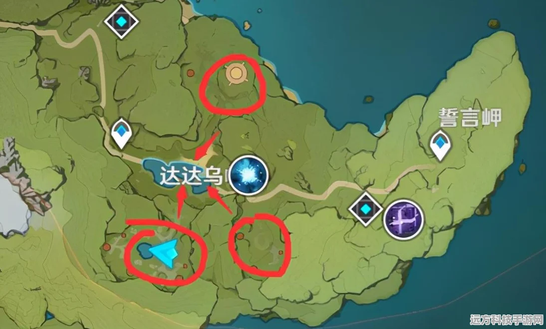 原神探险指南，巨人峡谷石柱解密全攻略，揭秘四大谜题