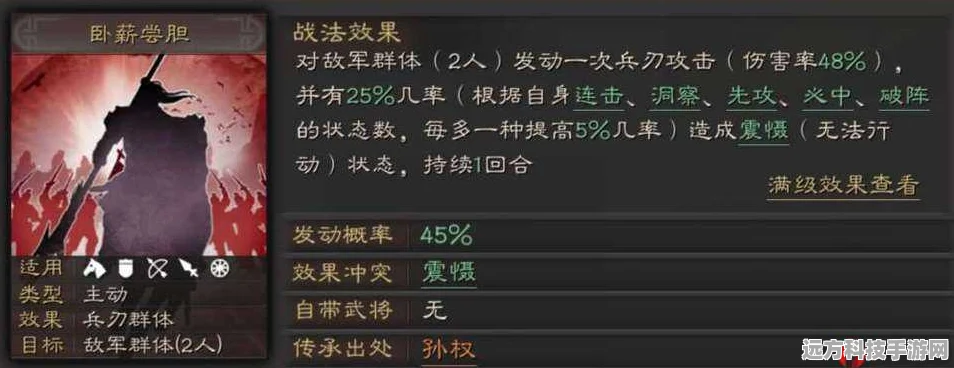 深度解析，三国志战略版卧薪尝胆战法全攻略