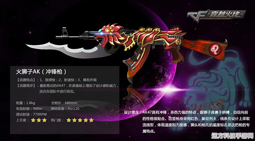 CF手游12星座武器技能全揭秘，星座之力助你战场称雄