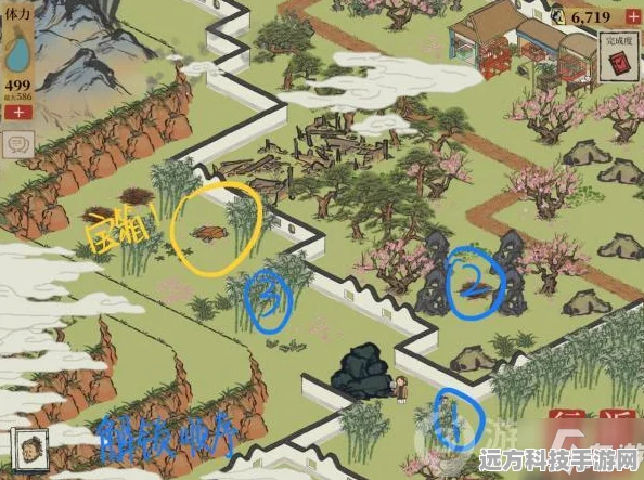江南百景图桃花坞四丑寻觅记，解锁隐藏宝箱的钥匙