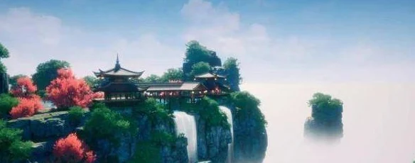 墨剑江湖侠影岛探秘，侠客风情与自然美景的梦幻交织