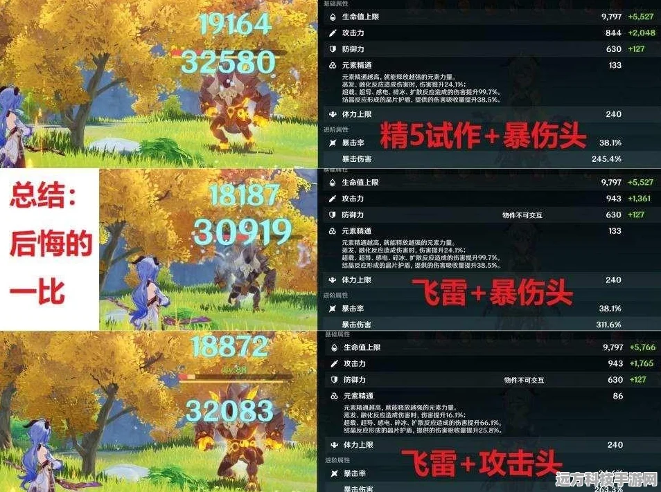 原神飞雷之弦振，属性与效果的极致探索