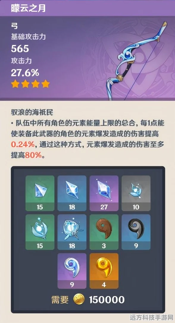 原神四星长柄之光，断浪长鳍强度剖析与香菱使用期望