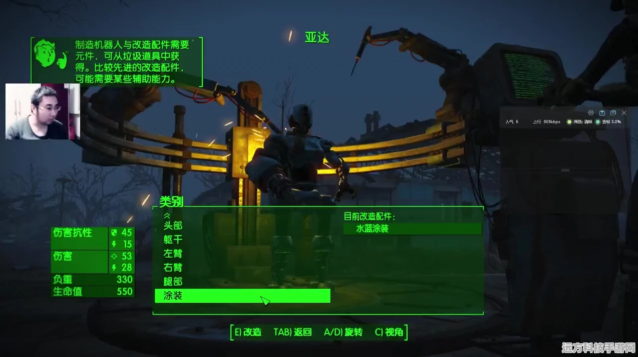 辐射4机械大师DLC，机器人改造部件精选指南