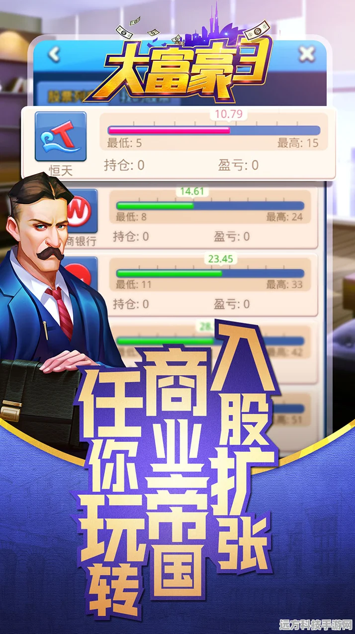 大富豪3安卓版震撼来袭，开启你的商业帝国之旅