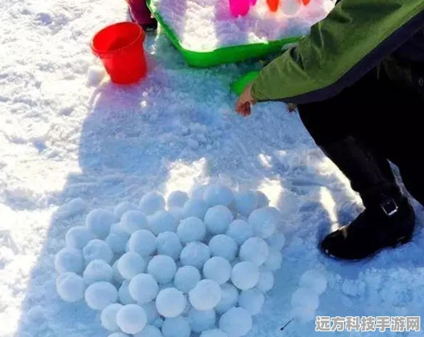 摩尔庄园冬日奇遇，雪球狂欢下的堆雪人艺术，DIY乐趣满载
