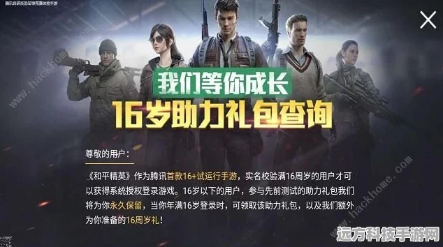 和平精英16+健康系统全解析，守护未成年玩家的绿色游戏环境