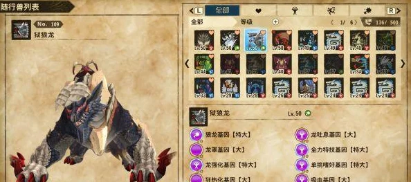 怪物猎人物语深度探索，基因全解析，唤醒你的战斗巨兽