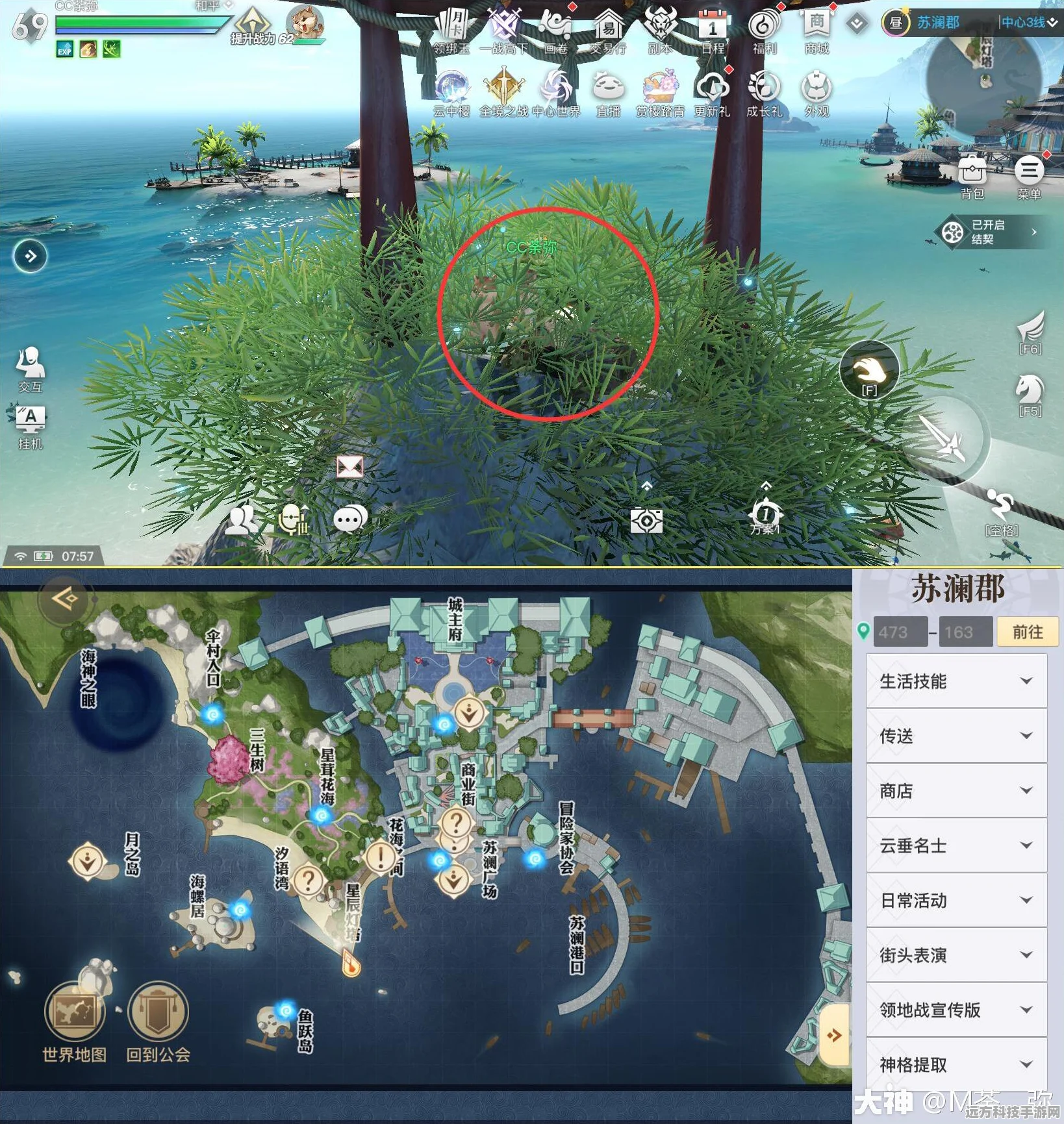 天谕手游苏澜郡绝美景点全攻略，坐标揭秘