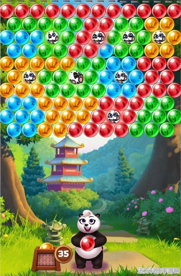 福运熊猫来袭，挑战你的合成极限，泡泡新玩法等你探索