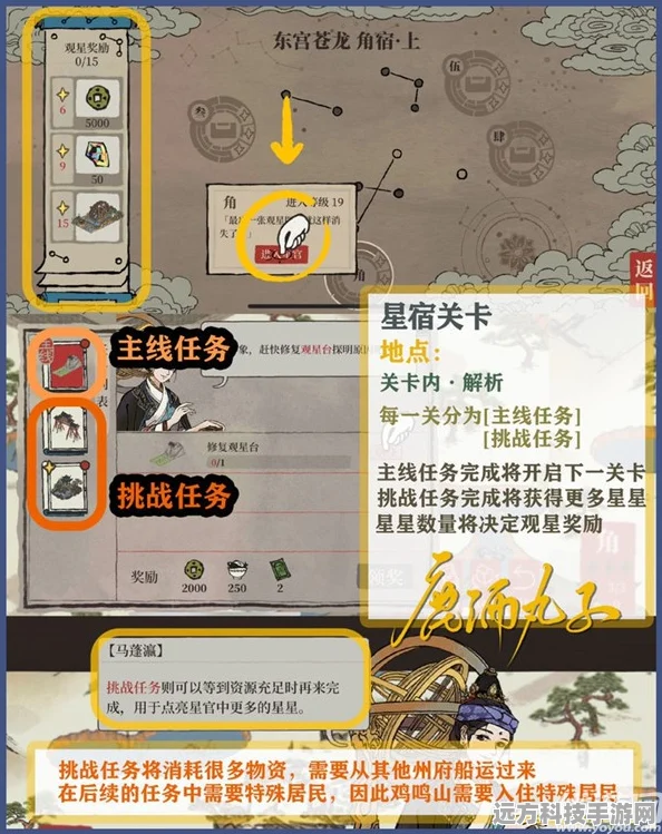 江南百景图东宫苍龙角宿上全攻略，解锁星宿奥秘，点亮璀璨夜空