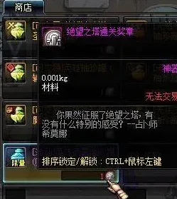 DNF绝望之塔通关奖章，挑战与荣耀的见证