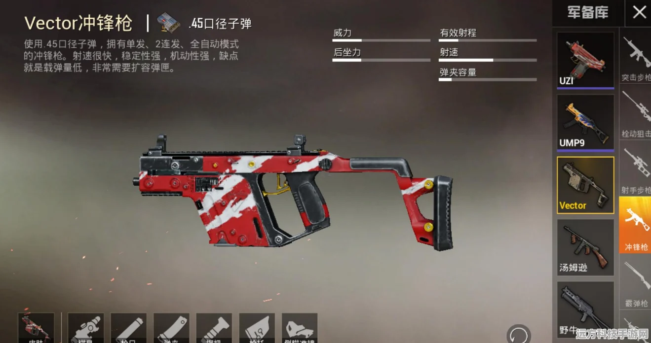 和平精英Vector枪械，近战王者还是弹量短板？