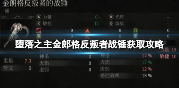 堕落之主金郎格反叛者战锤获取全攻略