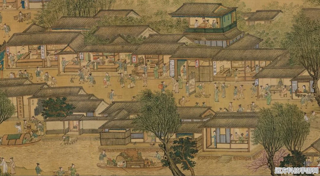 江南百景图，桃花笑春风，共赏江南新画卷
