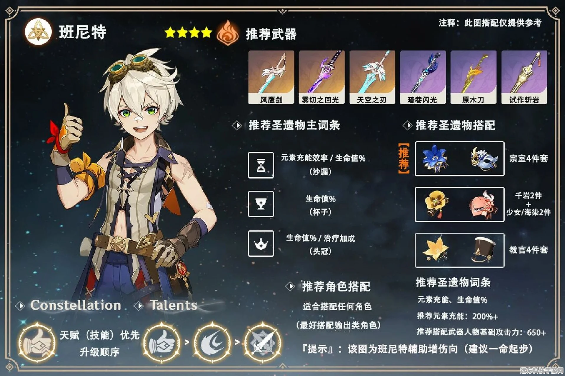 原神班尼特四星武器选择全攻略