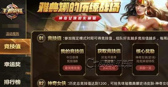 王者荣耀雅典娜历练战场，解锁豪华奖励的秘籍