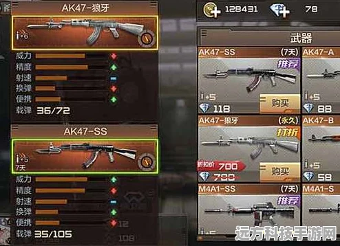 CF手游AK47系列对决，AK47B与AK47A，哪款是你的战斗拍档？