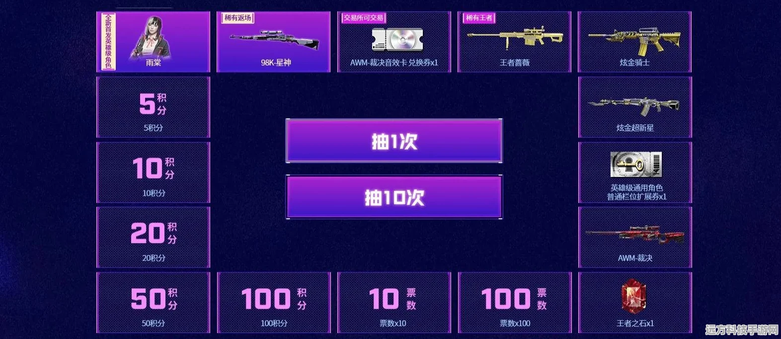 CF手游顶级武器大揭秘，98k星神与AWM游骑兵的强强联手