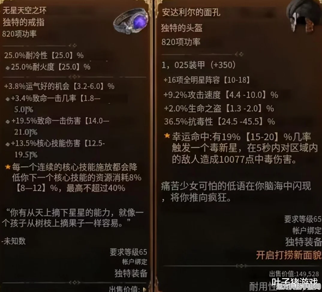 暗黑4全暗金装备图鉴大揭秘，解锁神话暗金属性，掌握高效掉落秘籍