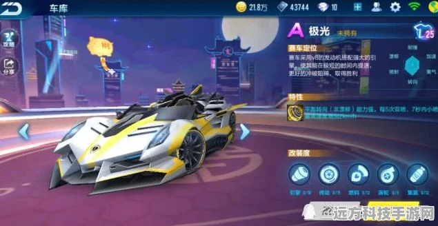 QQ飞车手游点券A车光电游侠深度解析，特性与实力并存