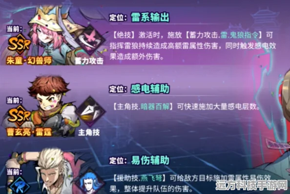 镇魂街天生为王，揭秘雷队最强配队策略