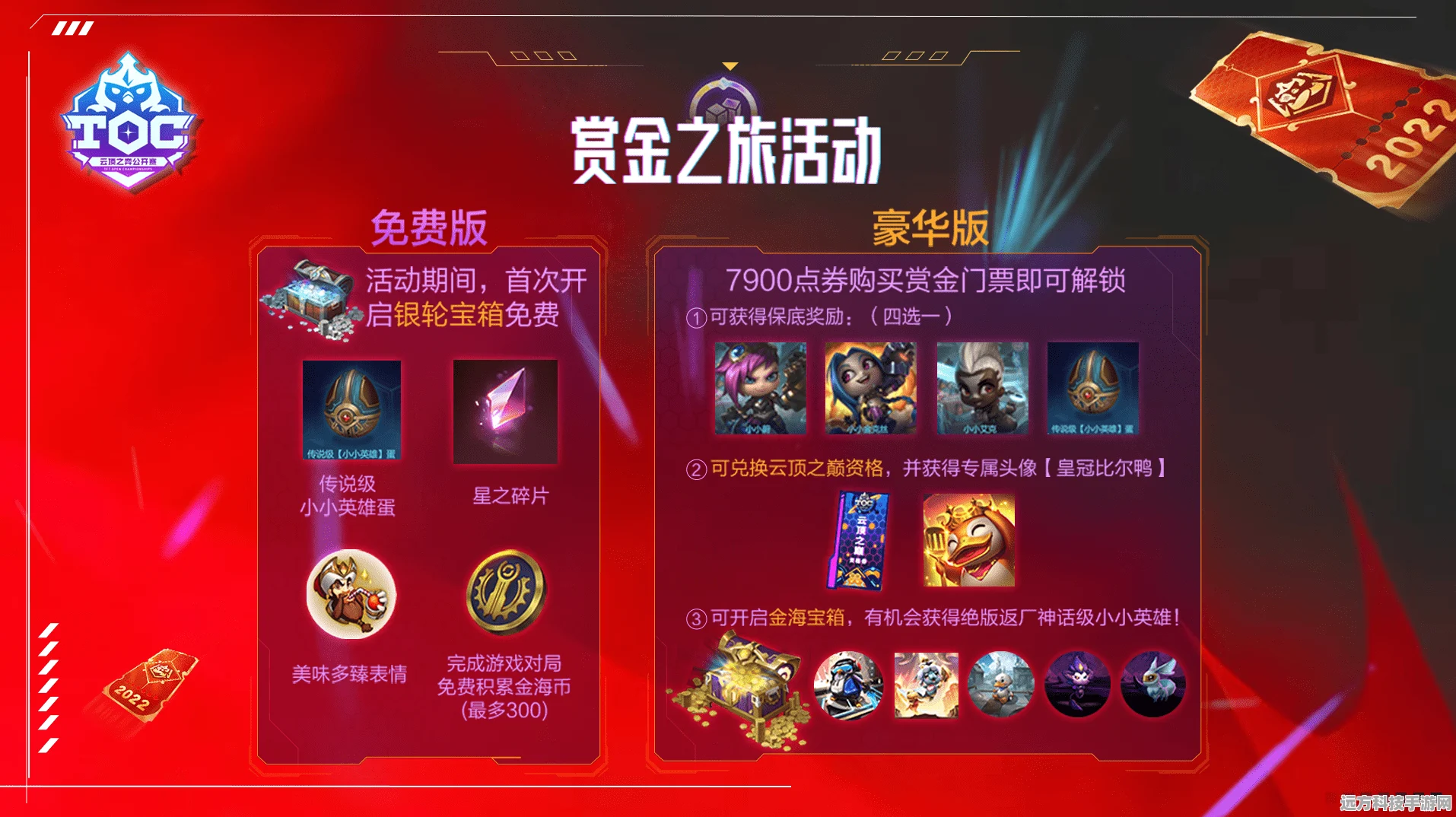 云顶之弈TOC2通行证奖励全揭秘，豪华与免费版内容大放送