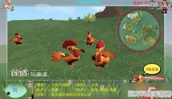 创造与魔法大公鸡踪迹探寻，坐标揭秘与捕捉攻略