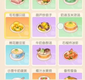 摩尔庄园手游新美食揭秘，毛毛爆囧菇菜谱全攻略